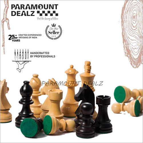 3.75 Inch King Height-Collector Edition Wooden Chess Pieces set
