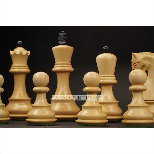 Paramount Dealz Russian Wooden 3.75 Inch King Size Chess Pieces Set