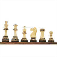 The Burnt Blazed Series Hand carved 3.75 Inch King Size 32 And 2 Extra Queens