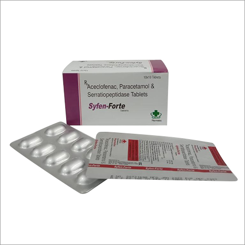 Aceclofenac Paracetamol And Serratiopeptidase Tablets