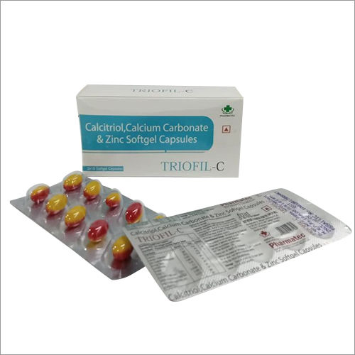 Calcitriol Calcium Carbonate And Zinc Softgel Capsules General Medicines