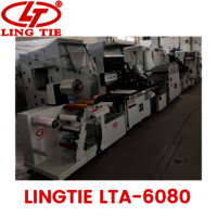 Lingtie LTA - 6080 Two Color Adhesive Label Roll To Roll Screen Printing Machine