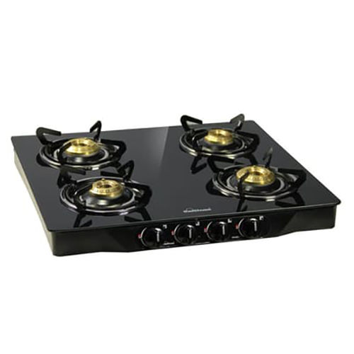 4 Burner Glass Top LPG Gas Stove