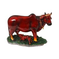 Decorative Cow and Calf Staute