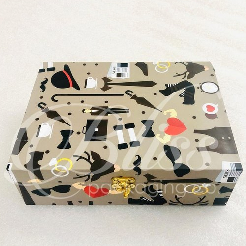 Rectangular Printed Mdf Box For Gifting And Packaging