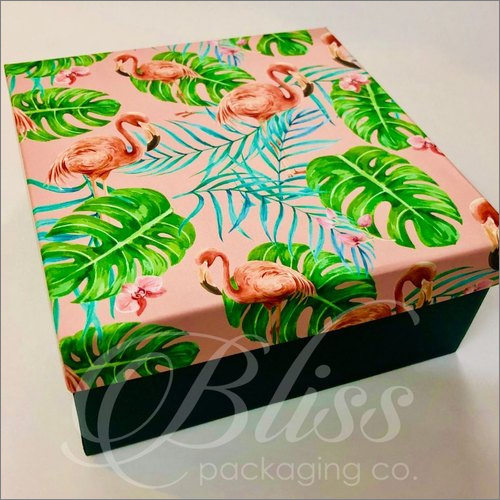 Tropical Flamingo Custom Gift Box