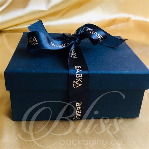 Chocolate Box With Custom Printed Ribbon