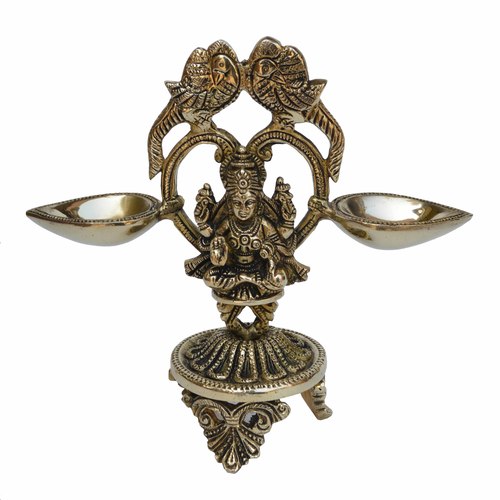 Goddess Laxmi brass made decorative pooja ghar/Home decor oil lamp diya