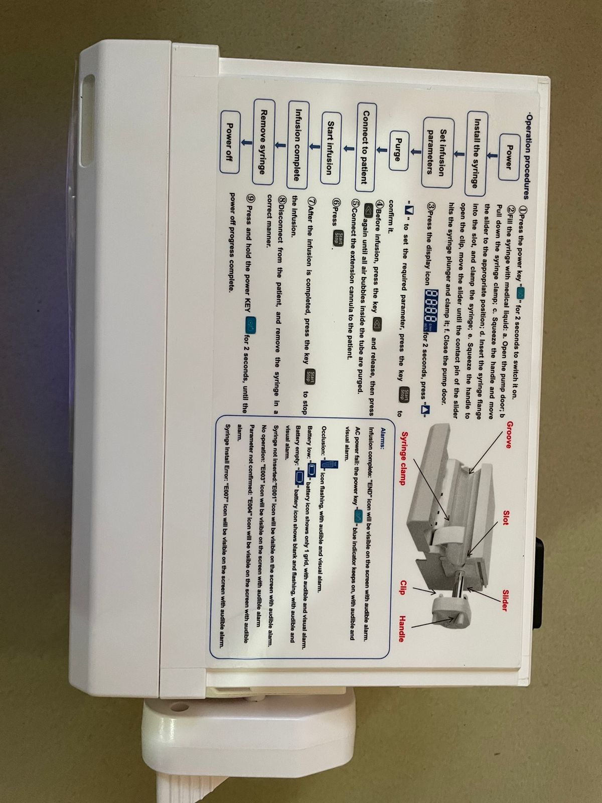 TOUCH SCREEN SYRING PUMP