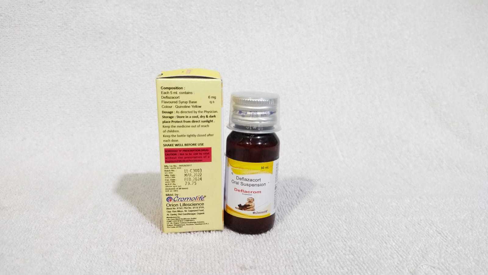 Deflazacort 6 mg Oral Suspension