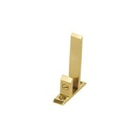 Brass F Bracket - Brass 25x15x10mm, Polished Finish | Secure Mounting, Durable, Versatile Use, Easy Installation