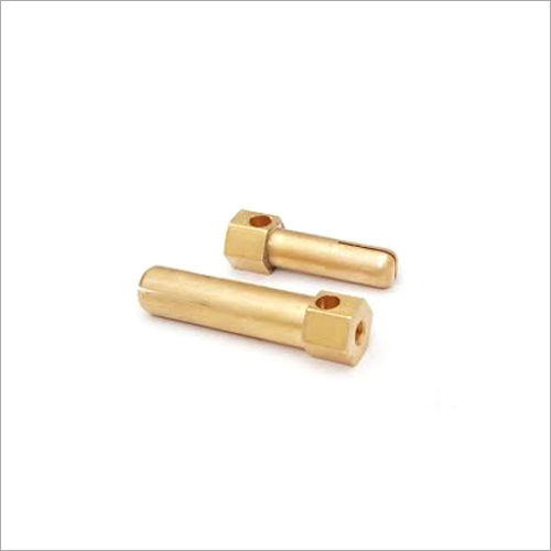 Golden Brass Electrical Plug Pin