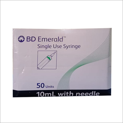 Stainless Steel 10 Ml Bd Emerald Syringe With Needle