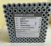 Sodium Fluoride (2 ML ) Non Vacuum Blood Collection Tubes