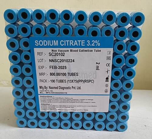 Blood Collection tube Sodium Citrate (P Time)
