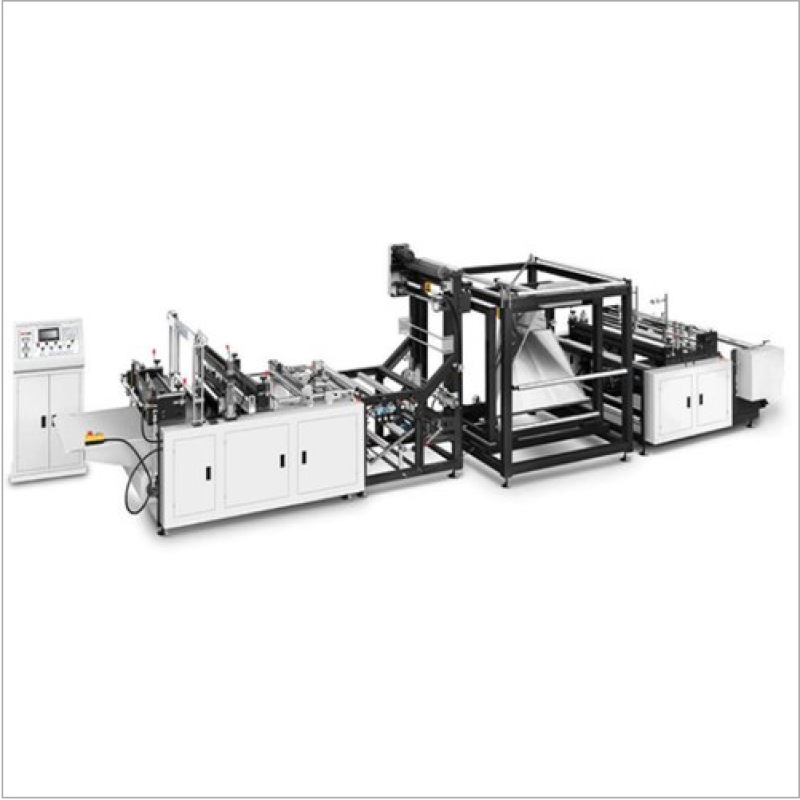 Fully Automatic Non Woven Bag Making Machine - Material Basis Weight 120g/m2 , Bag Height 600mm, Bag Width 800mm, 220V Power Supply, 12kW Capacity at 120pcs/min