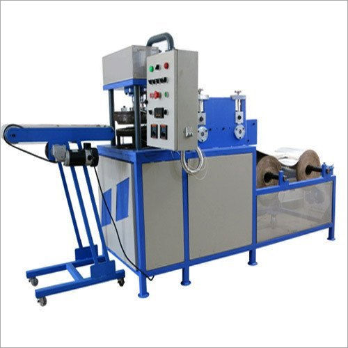 Blue Semi- Automatic Hydraulic Paper Plate Making Machine