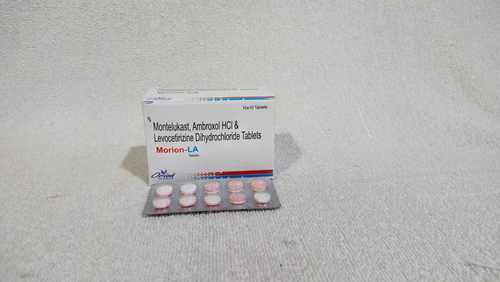 Montelukast 10Mg Levocetirizine Dihydrochloride 5mg  Ambroxol HCI 75 mg