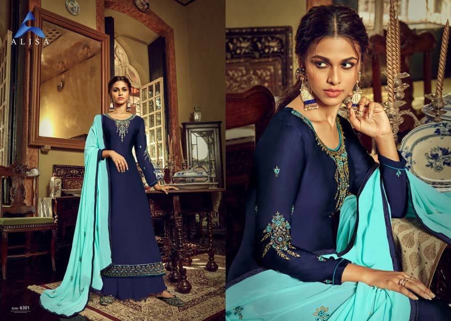 Satin Bottom Salwar Suits