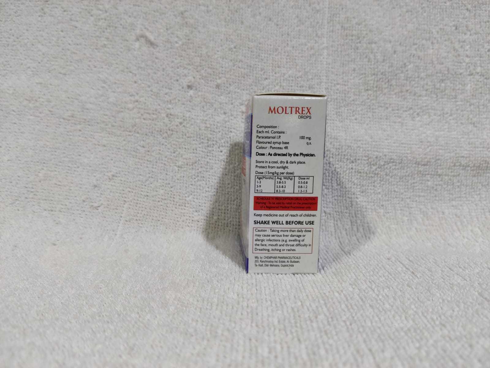 Paracetamol 100 mg Oral Drops