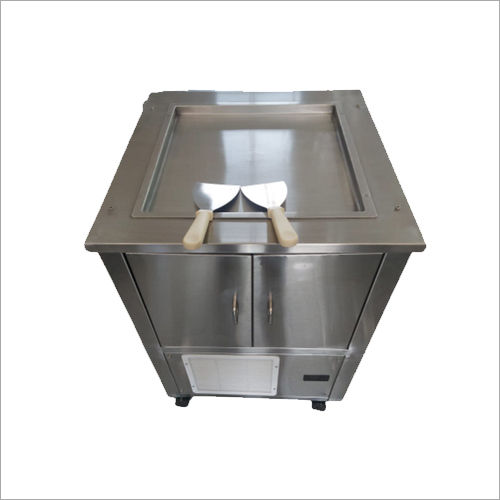 Silver Roll Ice Cream Machine