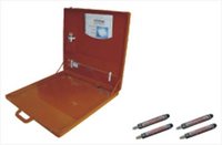 Shrinkage Template - Mild Steel, 3 Specimens | Brown Color For Accurate Shrinkage Measurement In Textile Industry Testing