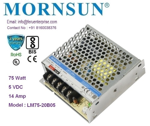 5VDC 15A MORNSUN SMPS Power Supply