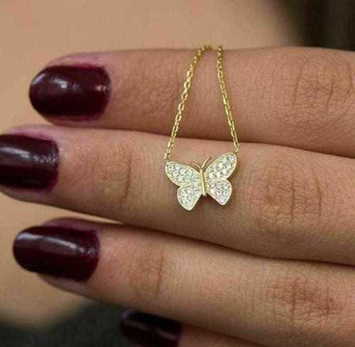 Real Diamond Butterfly Kids Pendant