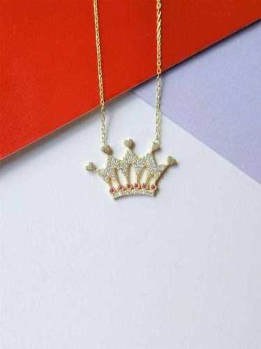 Real Diamond Crown Small Kids Pendant