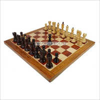19 Inch Superior Finish Wooden Chess Board Game with Russian Chess Pieces