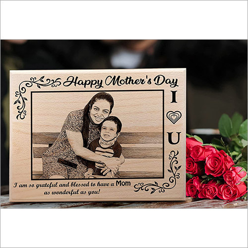 Happy Mother's Day Customized Engraved Photo Plaque for Mom - Large Size
