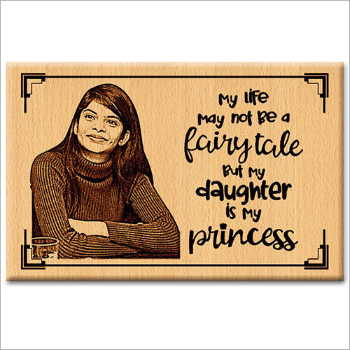 Wood Daughters Day Personalized Engraved Wooden Photo Frame Gift For Special Girl