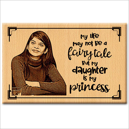 Daughters Day Personalized Engraved Wooden Photo Frame Gift For Special Girl