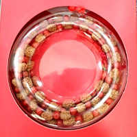 5 Mukhi Rudraksha Mala - 54+1 Beads, Natural Round Shape | Spiritual Wear For Health, Peace, And Positive Energy