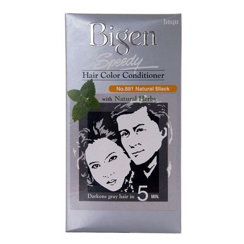 Bigen Speedy Hair Color Conditioner  80G  (Natural Black 881 (Pack Of 1) Ingredients: Herbal