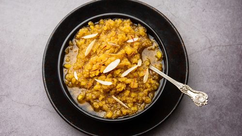 Ready to Monng Dal Halwa