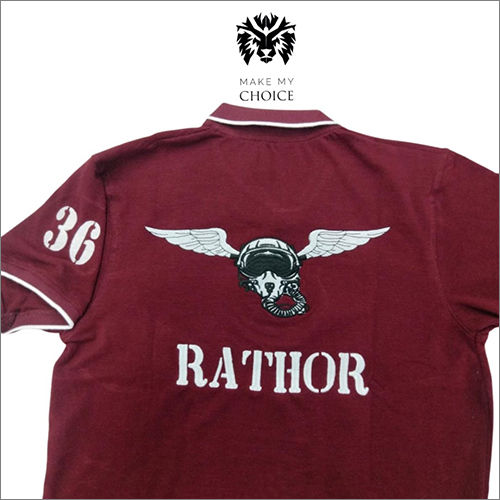 Maroon Mens Cotton T Shirt