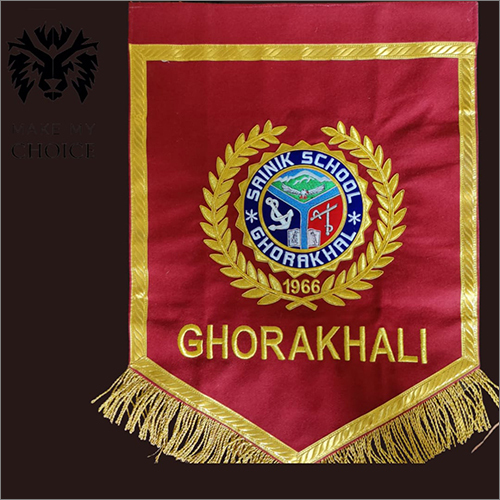 Army School Embroidered Banner Flag Use: Promotion