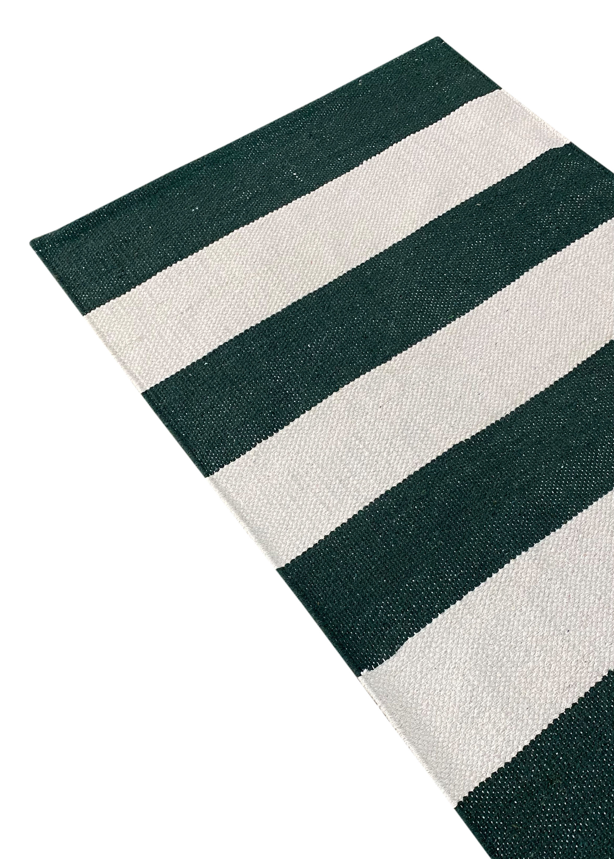 COTTON STRIPE YOGA MAT BK