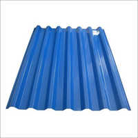 8 To 16 Feet Blue Colour Coated Roofing Sheet