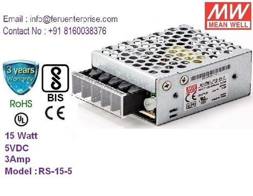 5VDC 3A MEANWELL SMPS Power Supply