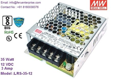 12VDC 3A MEANWELL SMPS Power Supply