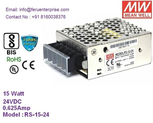 24VDC 0.625A MEANWELL SMPS Power Supply