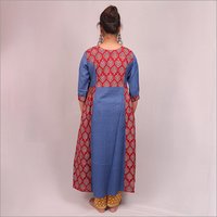 Ladies Gown Kurti With Hand Work