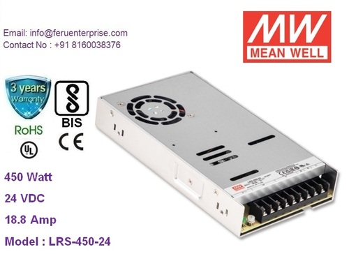 24VDC 18.8A MEANWELL SMPS Power Supply