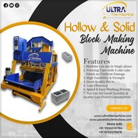 Hollow and Solid Block Making machine