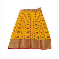 Yellow Traditional Dhakai Jamdani Saree