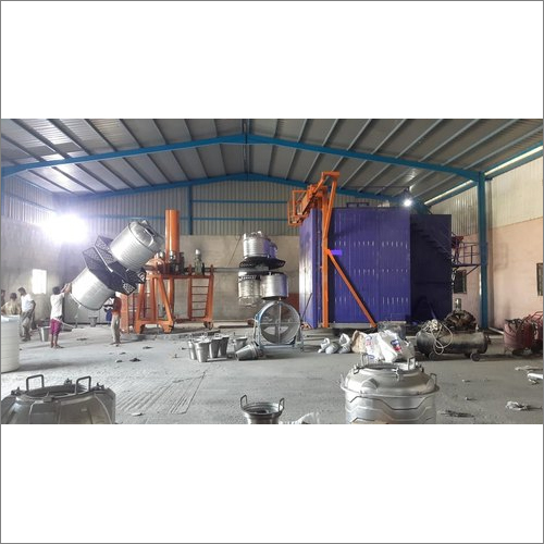 Automatic Independent 3 Arm Bi-Axial Rotomoulding Machine