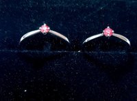 Round Mother And Daughter Lab- Grown Pink Diamond Ring