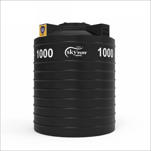 Chem-Tainer Industries 700 Gal. Black Vertical Water Storage Tank